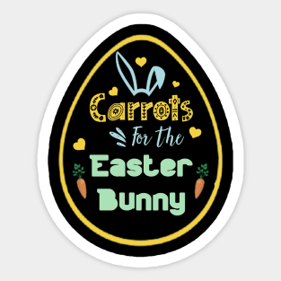 Carrots For The Easter Bunny Sticker